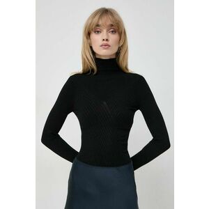 Marella pulover femei, culoarea negru, light, cu turtleneck imagine