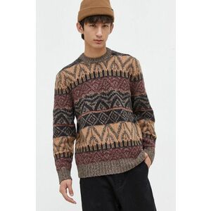 Abercrombie & Fitch pulover barbati, culoarea maro imagine