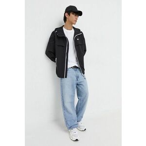 Tommy Jeans geacă bărbați, culoarea negru, de tranziție DM0DM17983 imagine