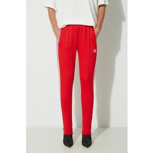 adidas Originals pantaloni de trening SST Classic TP culoarea roșu, cu imprimeu, IK6603 imagine