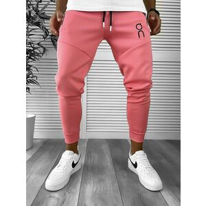 Pantaloni de trening roz conici 12260 D8 imagine