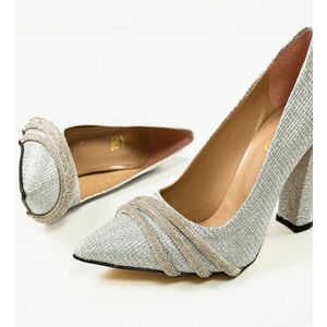 Pantofi dama Jusyne Argintii imagine