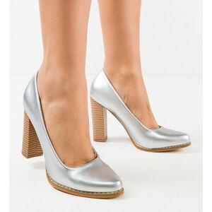Pantofi dama Sulfo Argintii 3 imagine