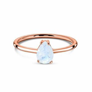 Inel din argint Rose Gold Serene Bliss Moonstone imagine