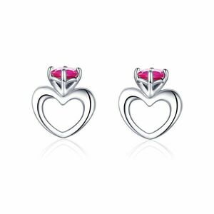 Cercei din argint Small Hearts Earrings imagine
