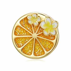 Talisman din argint Golden Citrus Flowers imagine