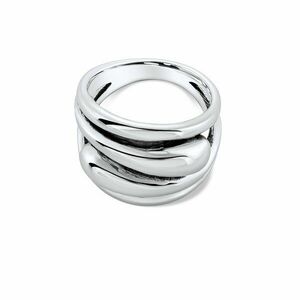 Inel din argint Two Loops imagine
