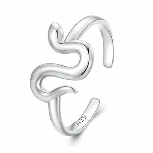 Inel reglabil din argint Simple Silver Snake imagine