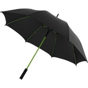 Umbrela rezistenta la vant, deschidere automata, unisex, Piksel, negru, ax si spite din fibra de sticla verde, 102x80 cm imagine