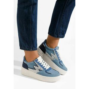 Sneakers cu platformă Nadine albastri imagine
