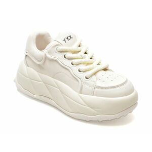 Pantofi GRYXX albi, GD301, din piele naturala imagine