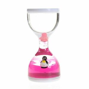 Clepsidra din sticla cu pinguin imagine