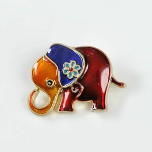 Brosa elefant multicolor imagine