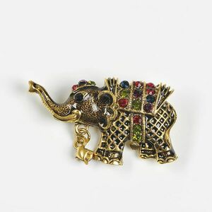 Brosa elefant auriu imagine