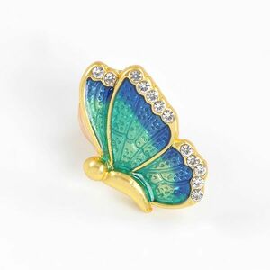 Brosa fluture cu aripi verzi imagine