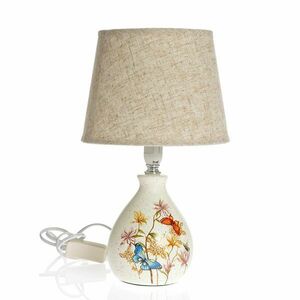 Lampa ceramica cu model floral 31 cm imagine