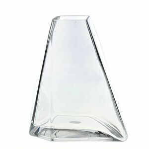 Vaza din sticla cu forma abstracta 23 cm imagine
