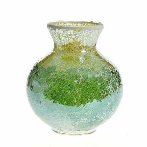 Vaza din sticla cu model mozaic 20 cm imagine