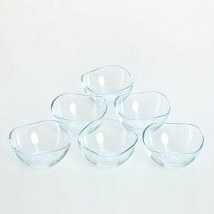 Set 6 cupe din sticla 12 cm imagine