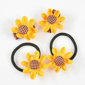 Set 4 accesorii de par Floarea Soarelui imagine