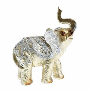 Statueta elefant argintiu 15 cm imagine