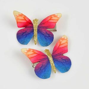 Set 2 agrafe fluturi multicolori imagine