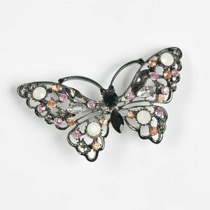 Brosa fluture cu pietre multicolore imagine
