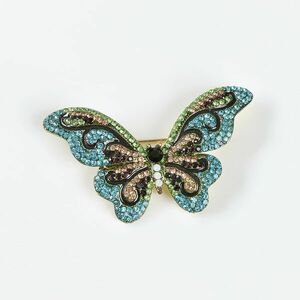 Brosa fluture cu strasuri imagine