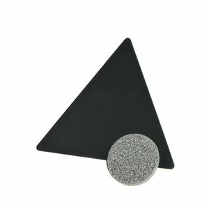 Inel triunghi negru imagine