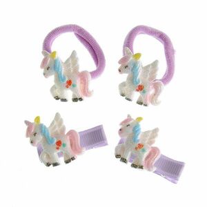 Set 4 accesorii de par cu unicorni imagine