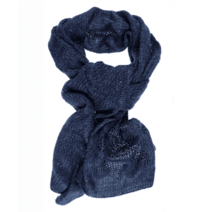 Fular albastru tricotat imagine