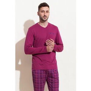 Pijama din amestec de modal cu model in carouri Chess imagine