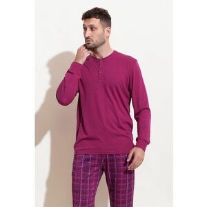 Pijama din amestec de modal cu pantaloni lungi Chess imagine