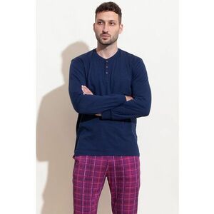 Pijama din amestec de modal cu pantaloni lungi Chess imagine