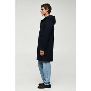 Palton regular fit din amestec de lana cu gluga Faro imagine