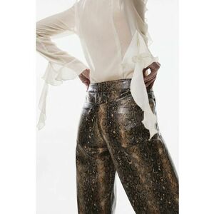 Pantaloni cu imprimeu piele de sarpe Kim imagine