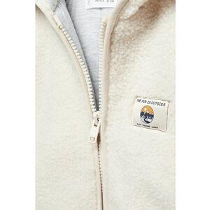 Jacheta din blana shearling sintetica cu gluga Corea imagine