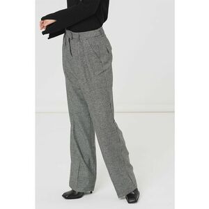 Pantaloni din amestec de lana cu imprimeu houndstooth imagine
