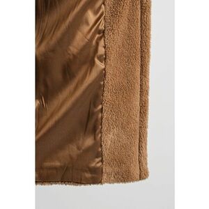 Palton din material teddy din amestec de lana Sasia imagine