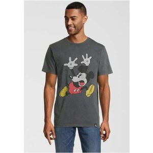 Tricou cu imprimeu decolorat Mickey Mouse imagine