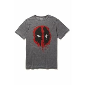 Tricou cu imprimeu Marvel Deadpool Icon Paint Logo Mid Grey 5441 imagine