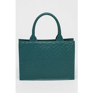 Geanta tote cu model geometric in relief imagine