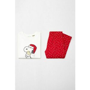 Pijama de bumbac cu imprimeu Snoopy imagine
