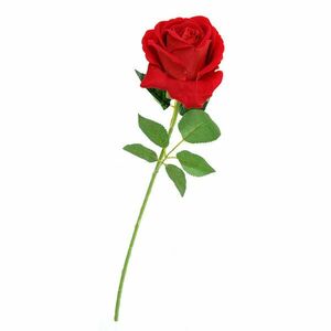 Trandafir rosu artificial 50 cm imagine