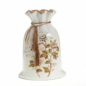 Vaza ceramica cu model floral 25 cm imagine