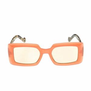 Ochelari de soare portocalii cu brate animal print imagine