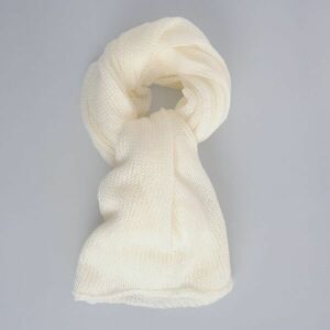 Fular tricotat alb imagine