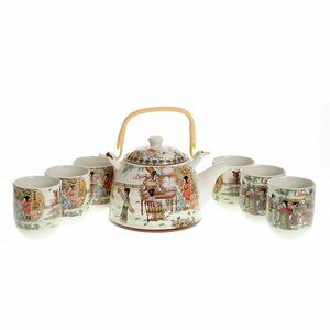 Set din ceramica cu print de poveste in stil asiatic imagine