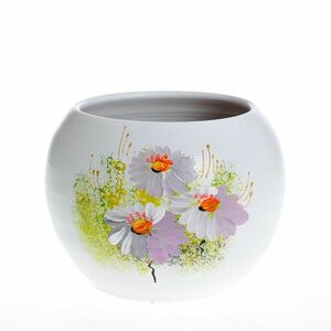 Vaza din ceramica cu flori de camp 12 cm imagine