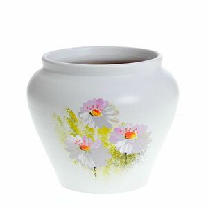 Vaza din ceramica cu flori de camp 14 cm imagine